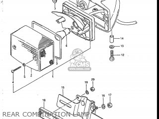 REAR COMBINATION LAMP - SP125 1986 (G) USA (E03)