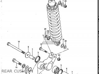 REAR CUSHION - SP125 1986 (G) USA (E03)