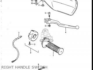 RIGHT HANDLE SWITCH - SP125 1986 (G) USA (E03)