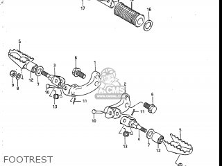 FOOTREST - SP125 1987 (H) USA (E03)