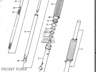 FRONT FORK - SP125 1987 (H) USA (E03)