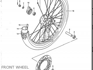 FRONT WHEEL - SP125 1987 (H) USA (E03)