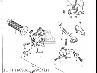 LIGHT HANDLE SWITCH - SP125 1987 (H) USA (E03)