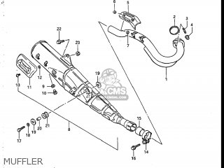 MUFFLER - SP125 1987 (H) USA (E03)