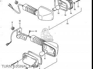 TURN SIGNAL LAMP - SP125 1987 (H) USA (E03)