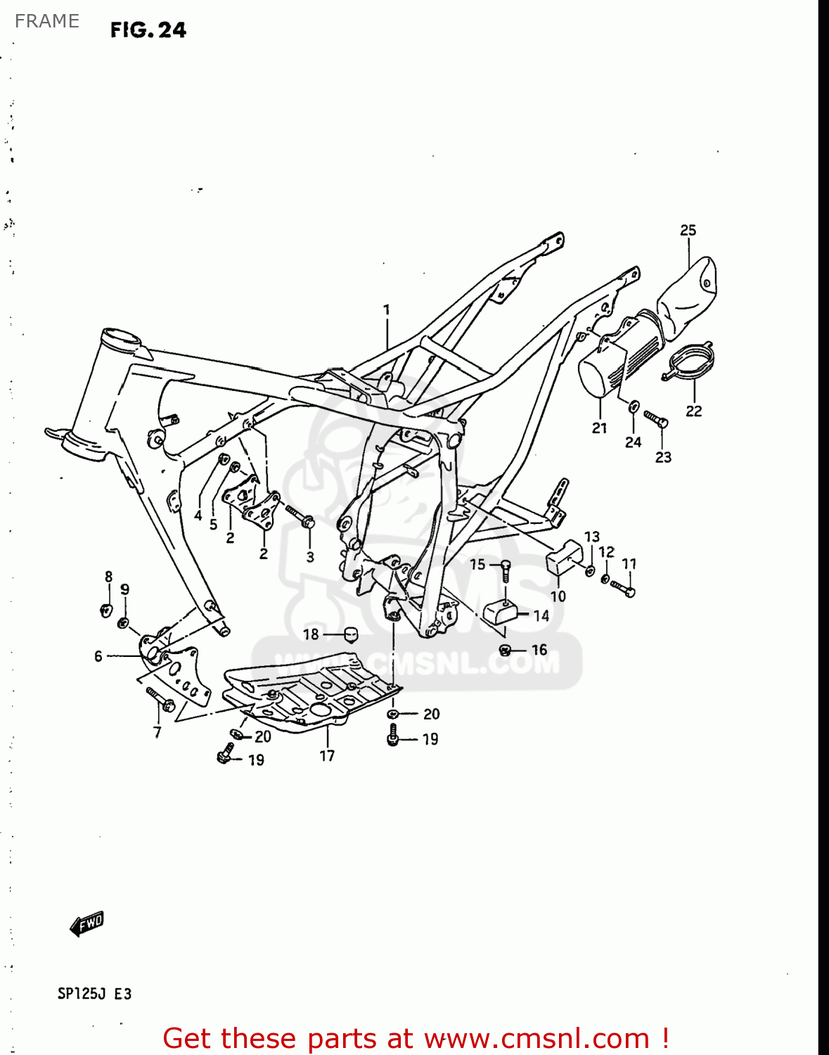 FRAME SP125 1988 (J) USA (E03)