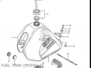 FUEL TANK (MODEL J) - SP125 1988 (J) USA (E03)