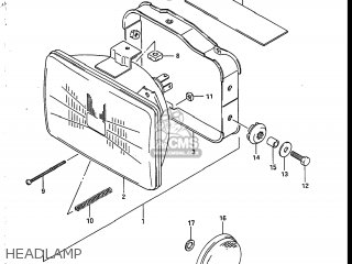 HEADLAMP - SP125 1988 (J) USA (E03)