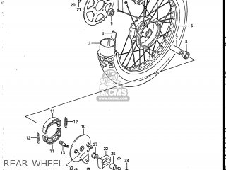 REAR WHEEL - SP125 1988 (J) USA (E03)