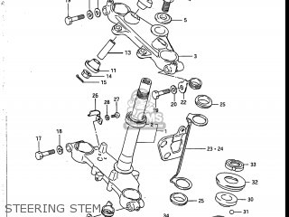 STEERING STEM - SP125 1988 (J) USA (E03)