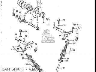CAM SHAFT - VALVE - SP200 1986 (G) USA (E03)