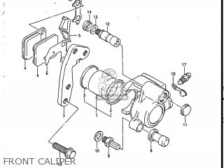 FRONT CALIPER - SP200 1986 (G) USA (E03)