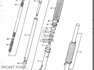 FRONT FORK - SP200 1986 (G) USA (E03)