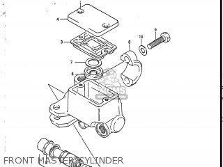 FRONT MASTER CYLINDER - SP200 1986 (G) USA (E03)