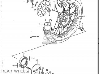 REAR WHEEL - SP200 1986 (G) USA (E03)
