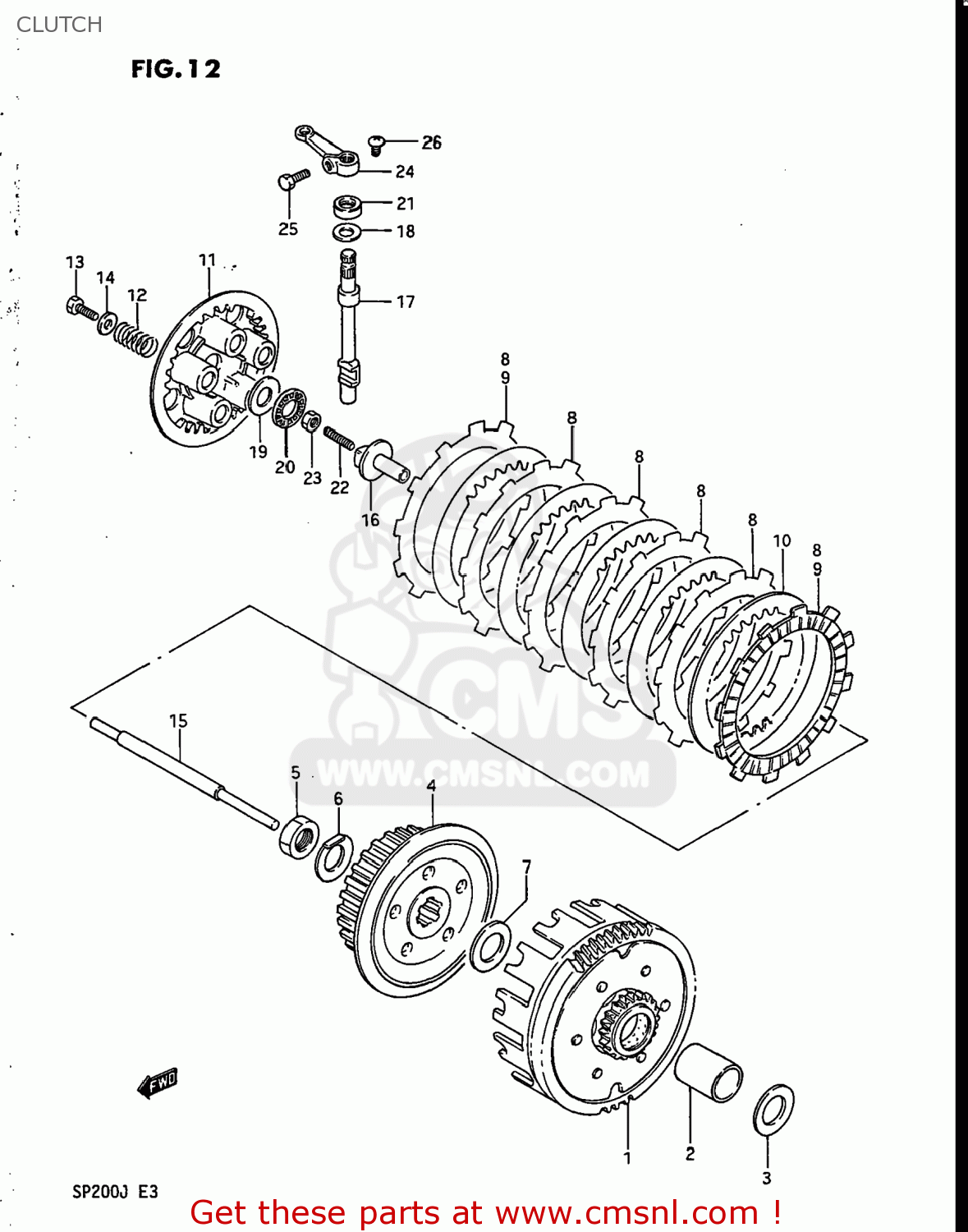 CLUTCH SP200 1987 (H) USA (E03)