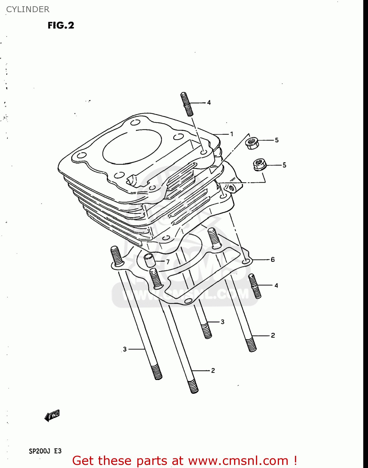 CYLINDER SP200 1987 (H) USA (E03)