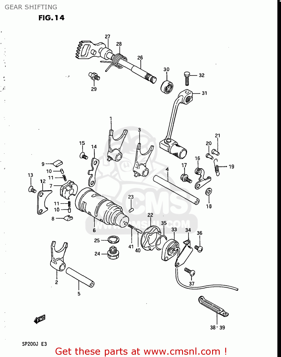 GEAR SHIFTING SP200 1987 (H) USA (E03)