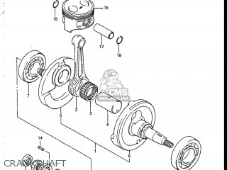 CRANKSHAFT - SP200 1987 (H) USA (E03)