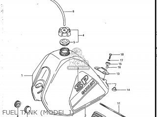 FUEL TANK (MODEL J) - SP200 1987 (H) USA (E03)