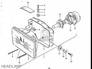 HEADLAMP - SP200 1987 (H) USA (E03)