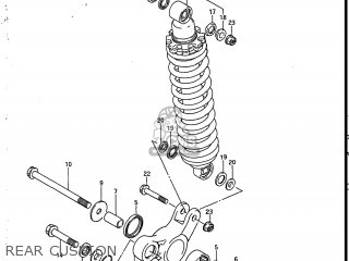 REAR CUSHION - SP200 1987 (H) USA (E03)