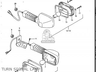 TURN SIGNAL LAMP - SP200 1987 (H) USA (E03)