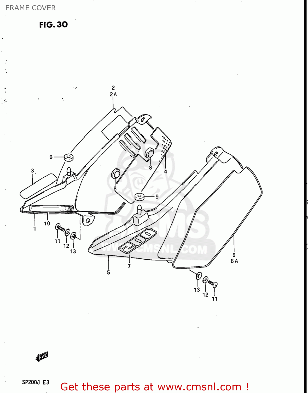 FRAME COVER SP200 1988 (J) USA (E03)