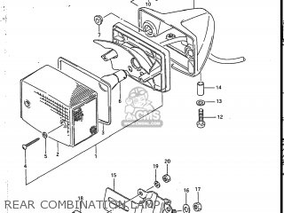 REAR COMBINATION LAMP - SP200 1988 (J) USA (E03)
