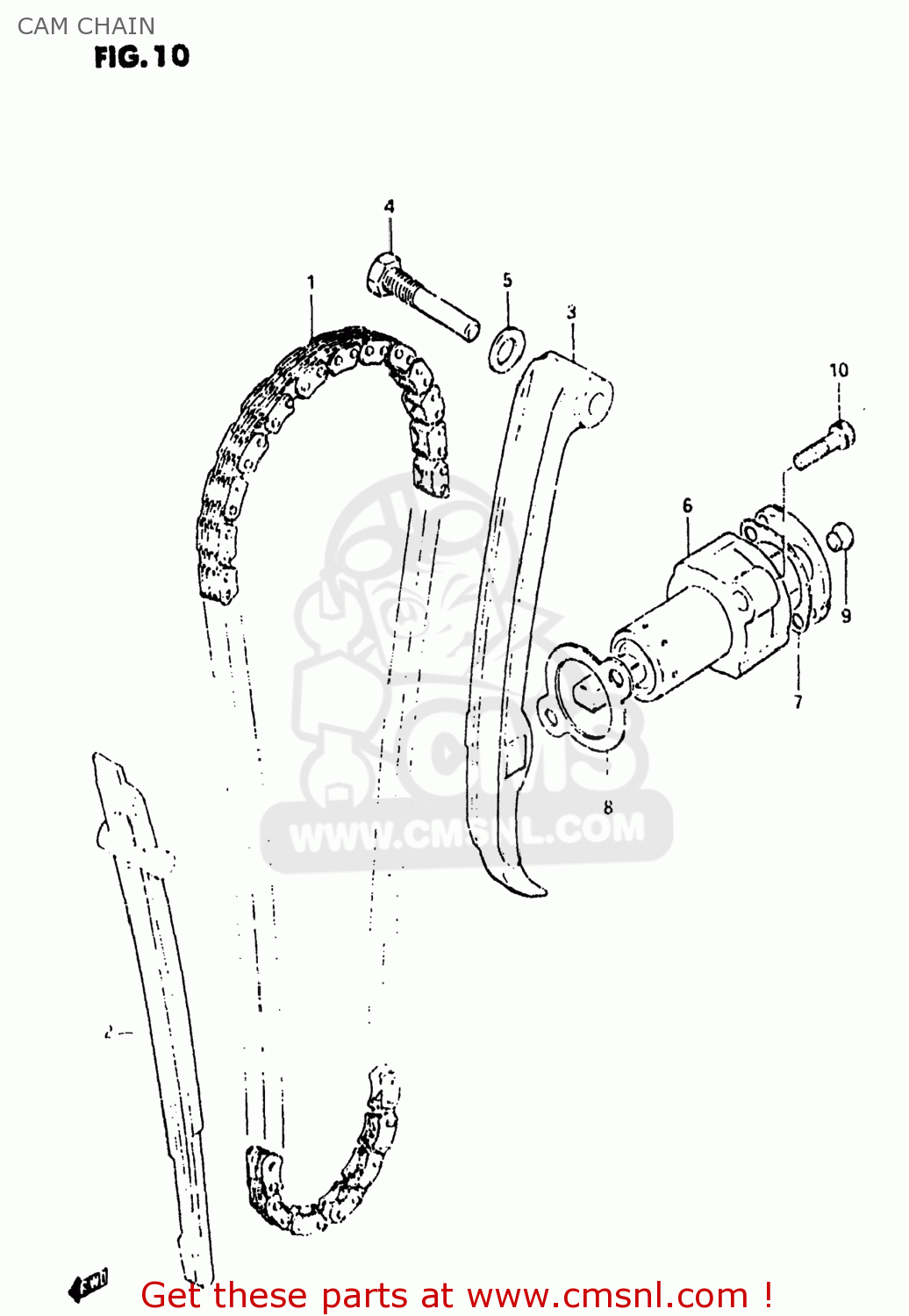 CAM CHAIN SP250 1982 (Z) USA (E03)