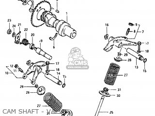 CAM SHAFT - VALVE - SP250 1982 (Z) USA (E03)