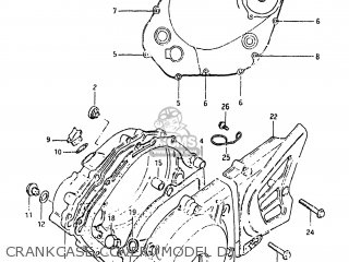 CRANKCASE COVER (MODEL D) - SP250 1982 (Z) USA (E03)