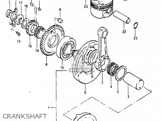 CRANKSHAFT - SP250 1982 (Z) USA (E03)