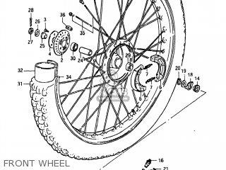 FRONT WHEEL - SP250 1982 (Z) USA (E03)