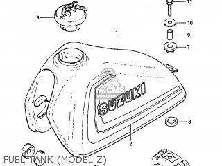 FUEL TANK (MODEL Z) - SP250 1982 (Z) USA (E03)