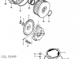 OIL PUMP - SP250 1982 (Z) USA (E03)