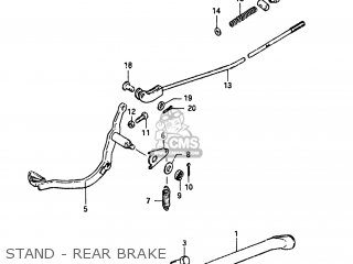 STAND - REAR BRAKE - SP250 1982 (Z) USA (E03)
