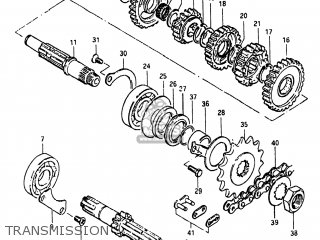 TRANSMISSION - SP250 1982 (Z) USA (E03)