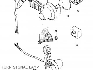 TURN SIGNAL LAMP - SP250 1982 (Z) USA (E03)