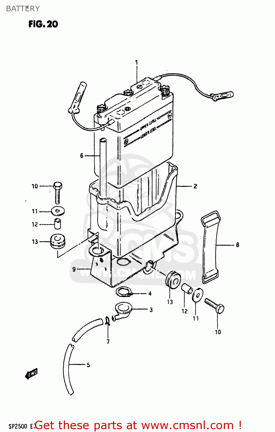 BATTERY SP250 1983 (D) USA (E03)