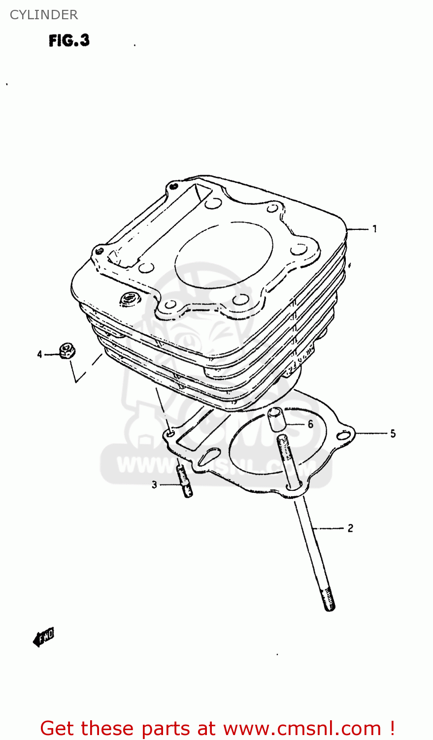 CYLINDER SP250 1983 (D) USA (E03)
