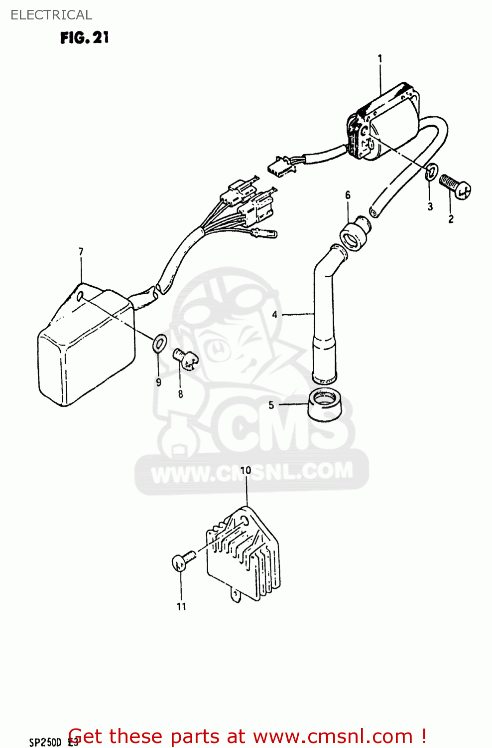 ELECTRICAL SP250 1983 (D) USA (E03)