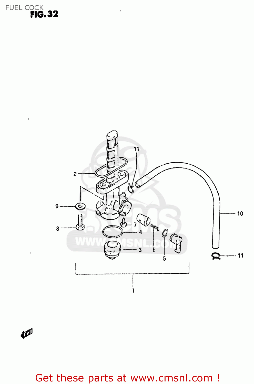 FUEL COCK SP250 1983 (D) USA (E03)