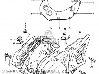 CRANKCASE COVER (MODEL Z) - SP250 1983 (D) USA (E03)