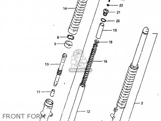 FRONT FORK - SP250 1983 (D) USA (E03)