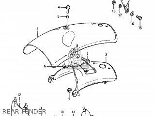 REAR FENDER - SP250 1983 (D) USA (E03)