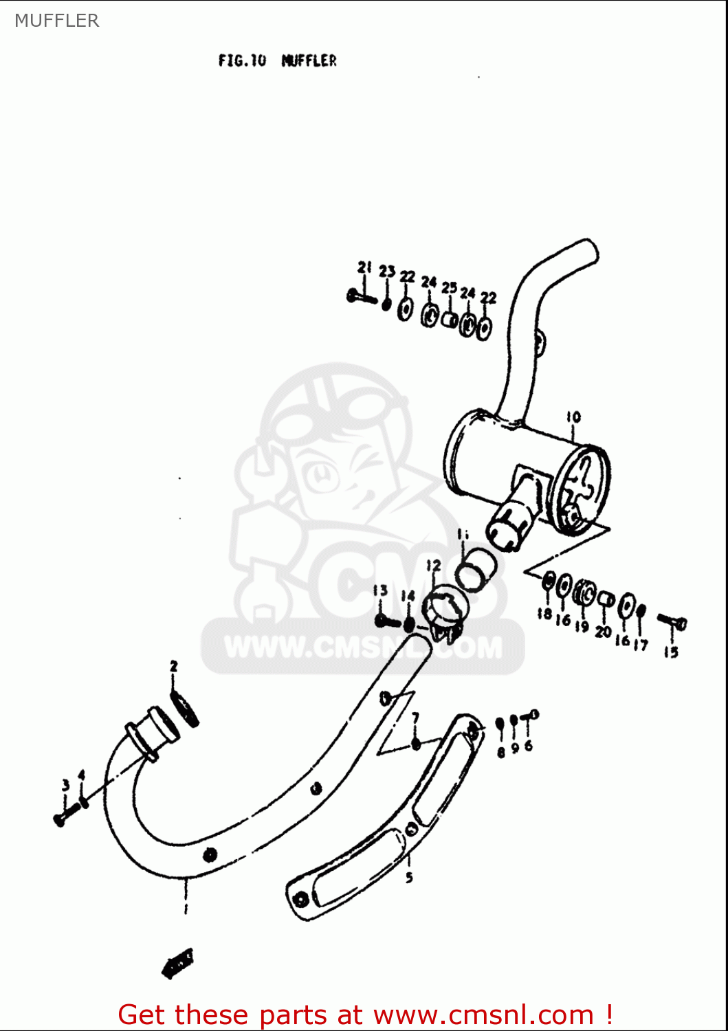 MUFFLER SP370 1978 1979 (C) (N) USA (E03)