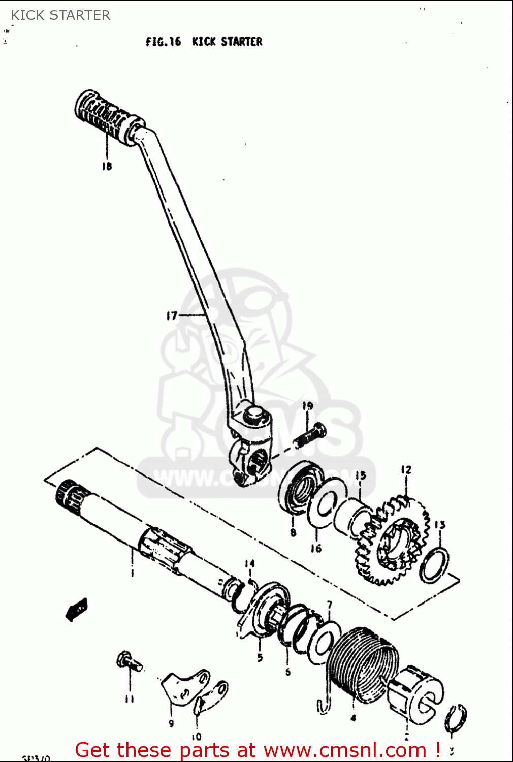 KICK STARTER SP370 1978 1979 (C) (N) USA (E03)