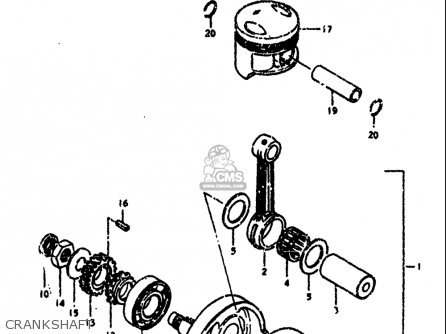 CRANKSHAFT - SP370 1978 1979 (C) (N) USA (E03)