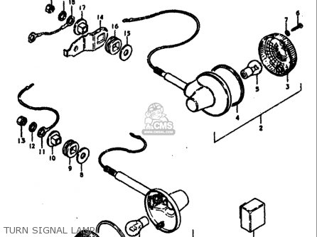 TURN SIGNAL LAMP - SP370 1978 1979 (C) (N) USA (E03)